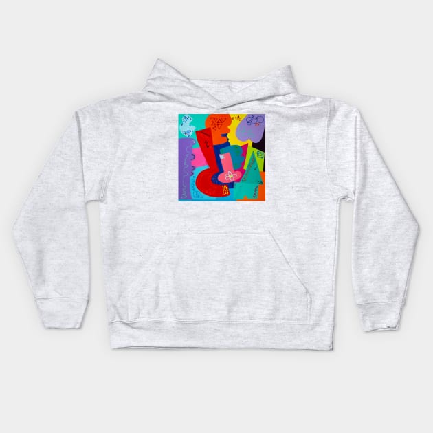 Colors in Any Shape or Form - My Original Art Kids Hoodie by MikeMargolisArt